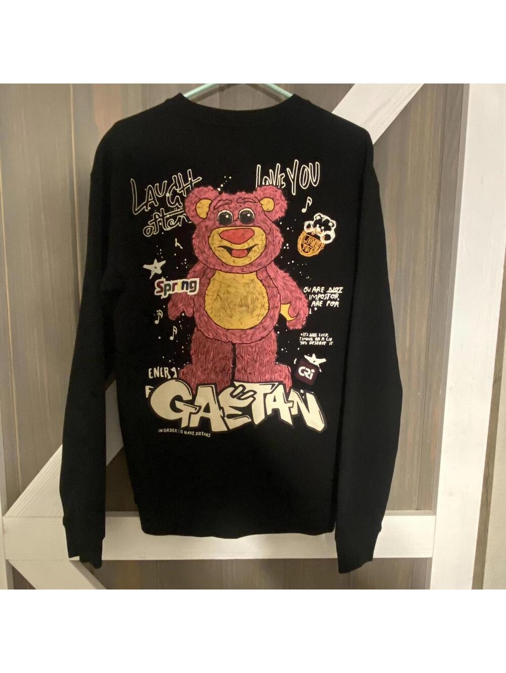 Black Label Original Spring Gaetan Bear Crewneck Long Sleeve - Medium